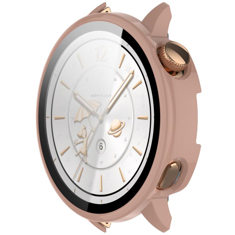 For OnePlus Watch 3 43mm Tempered Film Integrated PC Watch Protective Cover(Pink) - Watch Case by buy2fix | Online Shopping UK | buy2fix