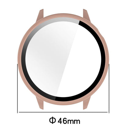 For OnePlus Watch 3 43mm Tempered Film Integrated PC Watch Protective Cover(Pink) - Watch Case by buy2fix | Online Shopping UK | buy2fix