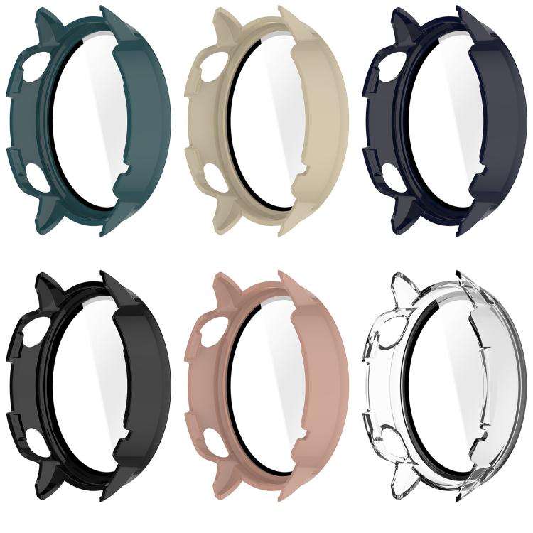 For OnePlus Watch 3 43mm Tempered Film Integrated PC Watch Protective Cover(Ivory White) - Watch Case by buy2fix | Online Shopping UK | buy2fix