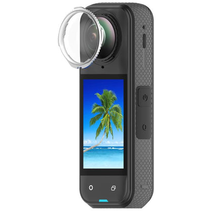 For Insta360 X5 Rotating Optical Tempered Glass Lens Guard Protective Cover(Silver) - Protective Film & Stickers by buy2fix | Online Shopping UK | buy2fix