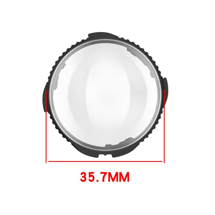 For Insta360 X5 Rotating Optical Tempered Glass Lens Guard Protective Cover(Black) - Protective Film & Stickers by buy2fix | Online Shopping UK | buy2fix
