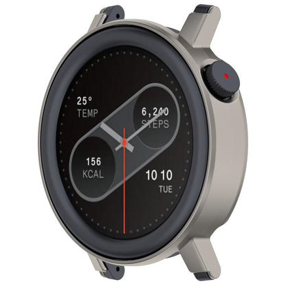 For CMF Watch 3 Pro Half Coverage Hollowed PC Watch Protective Cover(Titanium Steel Color) - Watch Case by buy2fix | Online Shopping UK | buy2fix