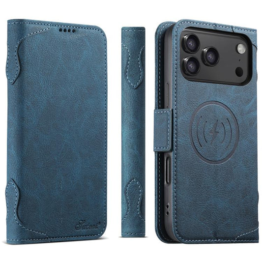 For iPhone 17 Pro Max SUTENI J07 Multifunctional Horizontal Flip Magsafe Leather Phone Case(Blue) - iPhone 17 Pro Max Cases by Suteni | Online Shopping UK | buy2fix