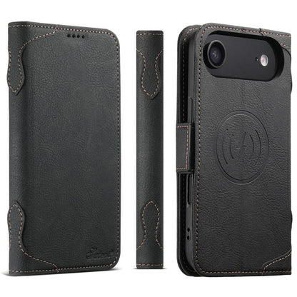 For iPhone 17 Air SUTENI J07 Multifunctional Horizontal Flip Magsafe Leather Phone Case(Black) - iPhone 17 Air Cases by Suteni | Online Shopping UK | buy2fix
