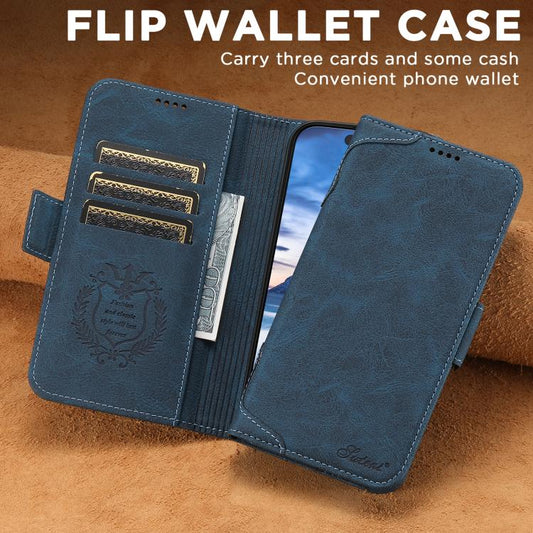 For iPhone Air SUTENI J07 Multifunctional Horizontal Flip Magsafe Leather Phone Case(Blue) - iPhone Air Cases by Suteni | Online Shopping UK | buy2fix