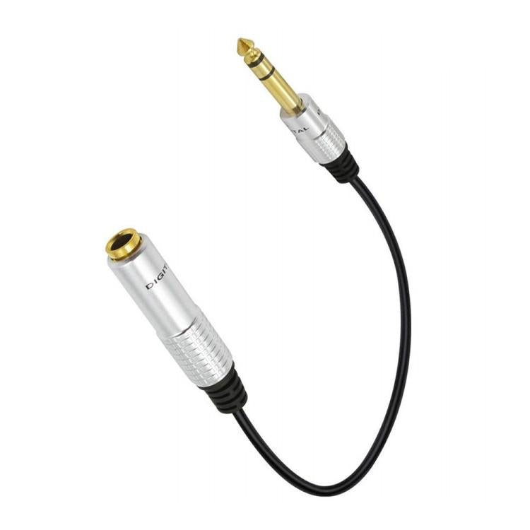 JUNSUNMAY 6.35mm 1/4 inch Male to Female Stereo Headphone Guitar Extension Cable Cord, Length:0.3m - Aux Cable by JUNSUNMAY | Online Shopping UK | buy2fix