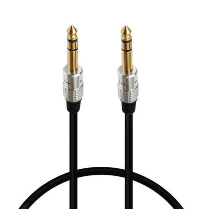 JUNSUNMAY 6.35mm 1/4 inch Male to Male Stereo Headphone Guitar Extension Cable Cord, Length:0.3m - Aux Cable by JUNSUNMAY | Online Shopping UK | buy2fix