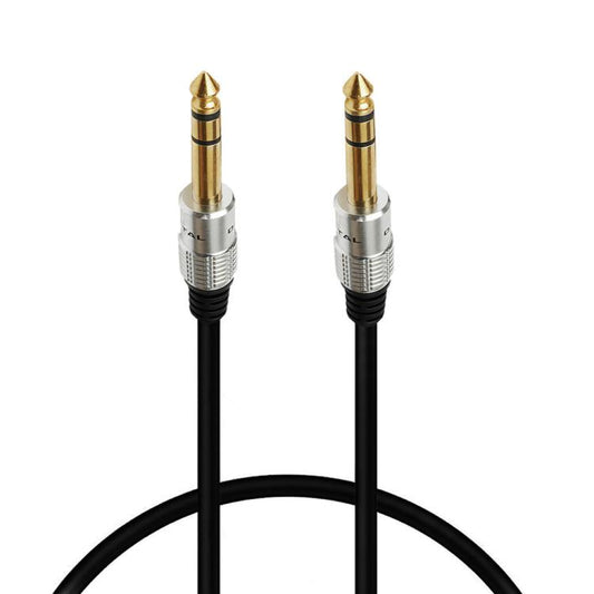 JUNSUNMAY 6.35mm 1/4 inch Male to Male Stereo Headphone Guitar Extension Cable Cord, Length:0.3m - Aux Cable by JUNSUNMAY | Online Shopping UK | buy2fix