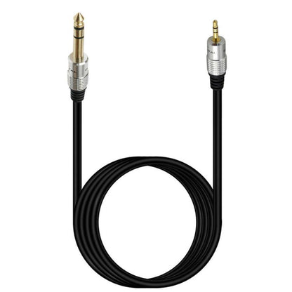 JUNSUNMAY 6.35mm Male to 3.5mm TRS Male Stereo Audio Cable Guitar Cord, Length:1.8m - Aux Cable by JUNSUNMAY | Online Shopping UK | buy2fix