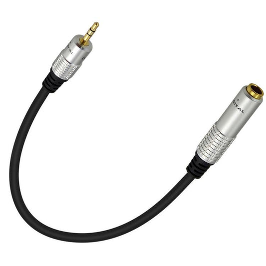 JUNSUNMAY 6.35mm Female to 3.5mm TRS Male Stereo Audio Cable Guitar Cord, Length:0.3m - Aux Cable by JUNSUNMAY | Online Shopping UK | buy2fix