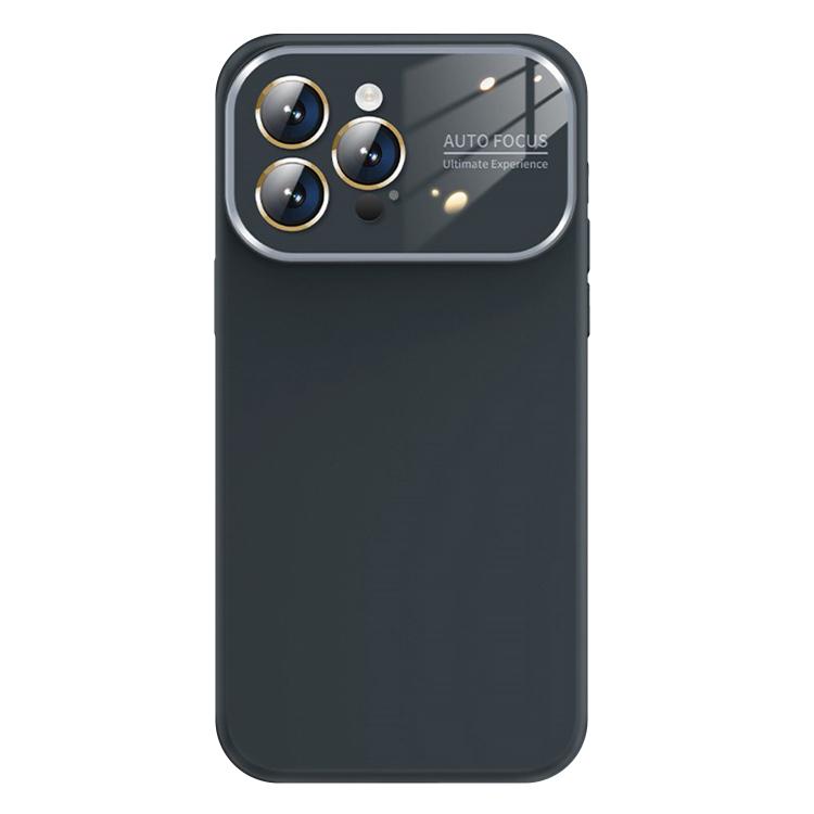 For iPhone 16 Pro Kalebol Large Windows Frosted Liquid Silicone Phone Case(Graphite Gray) - iPhone 16 Pro Cases by Kalebol | Online Shopping UK | buy2fix