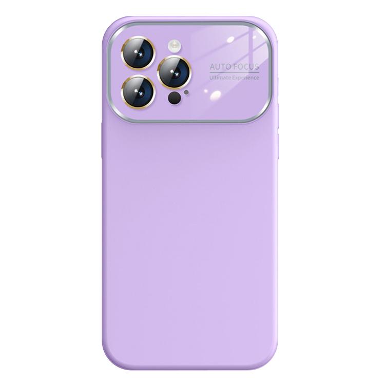 For iPhone 16 Pro Kalebol Large Windows Frosted Liquid Silicone Phone Case(Lilac) - iPhone 16 Pro Cases by Kalebol | Online Shopping UK | buy2fix