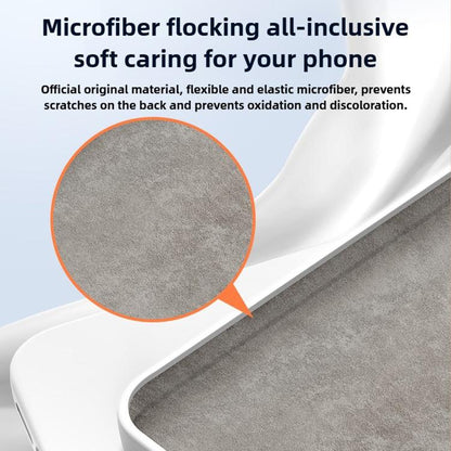 For iPhone 16 Kalebol Large Windows Frosted Liquid Silicone Phone Case(Antique White) - iPhone 16 Cases by Kalebol | Online Shopping UK | buy2fix