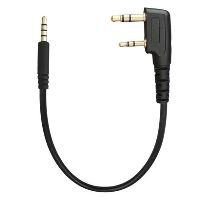 JUNSUNMAY Walkie Talkies Headset Radio Earpiece Adapter Cable, Length: 25cm, Interface:2 Pin to Male 3.5mm - Other Accessories by JUNSUNMAY | Online Shopping UK | buy2fix