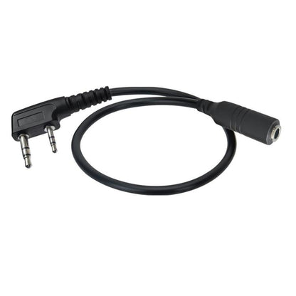 JUNSUNMAY Walkie Talkies Headset Radio Earpiece Adapter Cable, Length: 25cm, Interface:2 Pin to Female 3.5mm - Other Accessories by JUNSUNMAY | Online Shopping UK | buy2fix