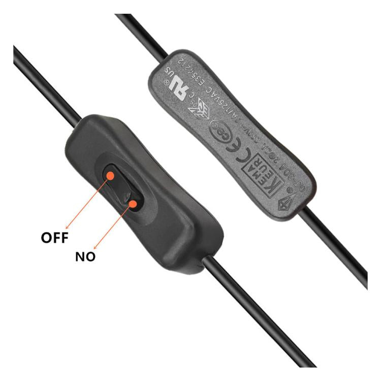 JUNSUNMAY USB 2.0 Male to 2 Dual USB Female Jack Y Splitter Hub Power Cord Extension Adapter with On/Off Switch - USB Cable by JUNSUNMAY | Online Shopping UK | buy2fix