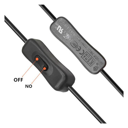 JUNSUNMAY USB 2.0 Male to 2 Dual USB Female Jack Y Splitter Hub Power Cord Extension Adapter with On/Off Switch - USB Cable by JUNSUNMAY | Online Shopping UK | buy2fix