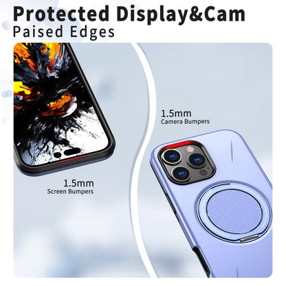 For iPhone 16 Pro Max Kalebol Magnetic MagSafe Rotation Holder PC Phone Case(Lilac) - iPhone 16 Pro Max Cases by Kalebol | Online Shopping UK | buy2fix