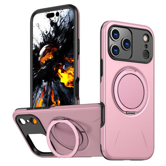 For iPhone 17 Pro Max Kalebol Magnetic MagSafe Rotation Holder PC Phone Case(Pink) - iPhone 17 Pro Max Cases by Kalebol | Online Shopping UK | buy2fix