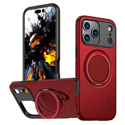 For iPhone 17 Pro Kalebol Magnetic MagSafe Rotation Holder PC Phone Case(Red) - iPhone 17 Pro Cases by Kalebol | Online Shopping UK | buy2fix