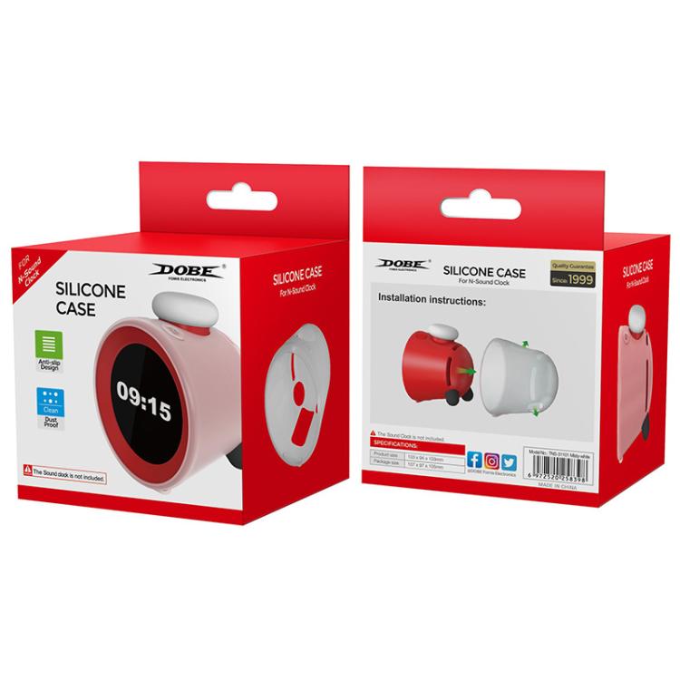 For Nintendo Sound Clock  Alarmo DOBE Smart Motion Alarm Silicone Protective Case(Red) - Cases by DOBE | Online Shopping UK | buy2fix