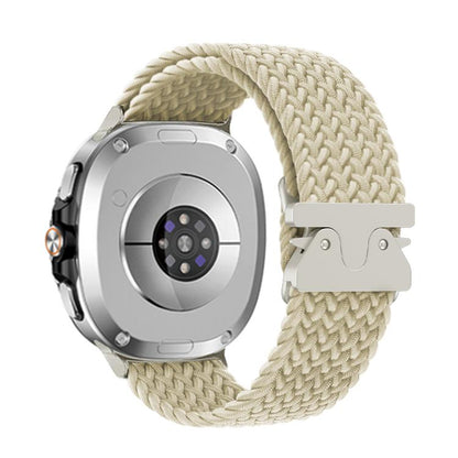 For Samsung Galaxy Watch8 / Watch8 Classic Parachute Buckle Braided Nylon Watch Band(Starlight) - Watch Bands by buy2fix | Online Shopping UK | buy2fix