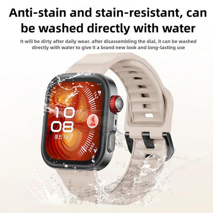 For Huawei Watch Fit3 / Fit4 / Fit4 Pro Wave Black Buckle Silicone Watch Band(Red) - Watch Bands by buy2fix | Online Shopping UK | buy2fix