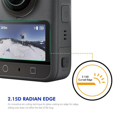 For DJI Osmo 360 2pcs ENKAY Hat-Prince 0.2mm 9H Tempered Glass Screen Protector Watch Film - Protective Film & Stickers by ENKAY | Online Shopping UK | buy2fix
