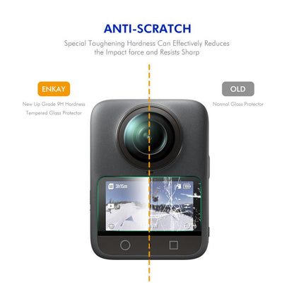 For DJI Osmo 360 2pcs ENKAY Hat-Prince 0.2mm 9H Tempered Glass Screen Protector Watch Film - Protective Film & Stickers by ENKAY | Online Shopping UK | buy2fix