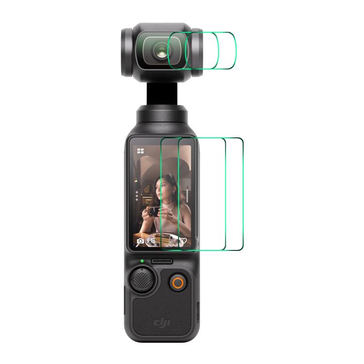 For DJI Osmo Pocket 3 2pcs ENKAY Hat-Prince 0.2mm 9H Tempered Glass Screen Protector Watch Film - Protective Film & Stickers by ENKAY | Online Shopping UK | buy2fix