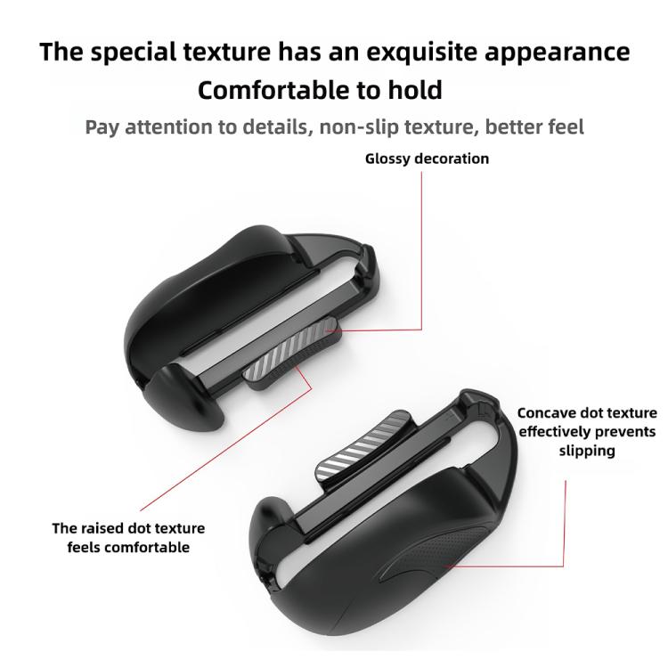 For Nintendo Switch 2  PGTECH Mini Portable Mouse with Left and Right Gaming Hand Controllers(Orange Blue) - Gamepads by buy2fix | Online Shopping UK | buy2fix