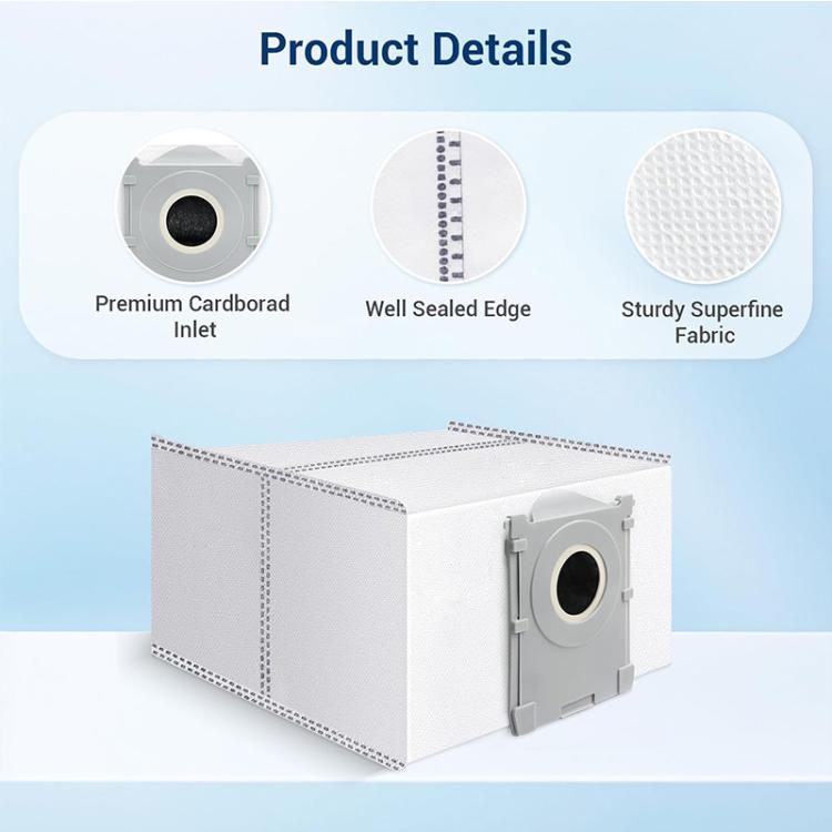 JUNSUNMAY 6pcs Sweeping Robot Non-woven Fabrics Dust Bag for Ecovacs Deebot T50 Pro / T50 Max / T50 Omni - For ECOVACS Accessories by JUNSUNMAY | Online Shopping UK | buy2fix