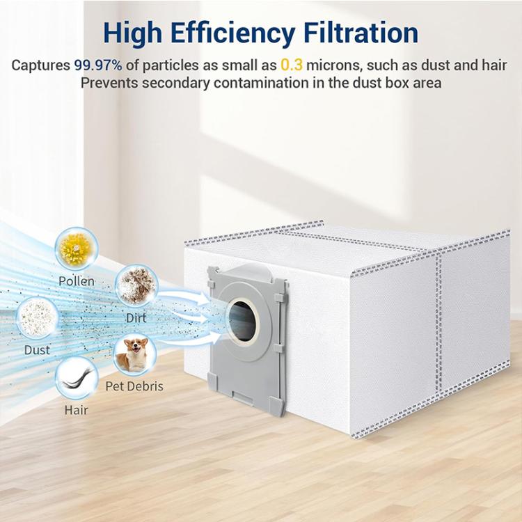 JUNSUNMAY 6pcs Sweeping Robot Non-woven Fabrics Dust Bag for Ecovacs Deebot T50 Pro / T50 Max / T50 Omni - For ECOVACS Accessories by JUNSUNMAY | Online Shopping UK | buy2fix