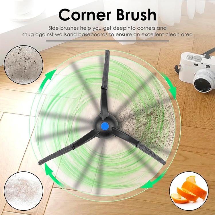 JUNSUNMAY 6pcs Sweeper Triangle Side Brush for Ecovacs Deebot T50 Pro / T50 Max / T50 Omni - For ECOVACS Accessories by JUNSUNMAY | Online Shopping UK | buy2fix