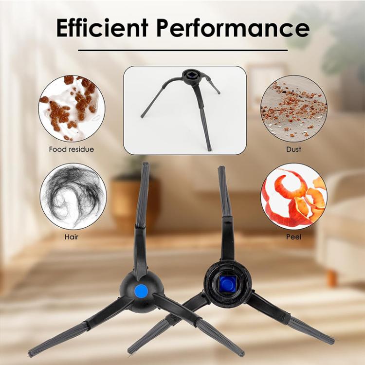 JUNSUNMAY 6pcs Sweeper Triangle Side Brush for Ecovacs Deebot T50 Pro / T50 Max / T50 Omni - For ECOVACS Accessories by JUNSUNMAY | Online Shopping UK | buy2fix