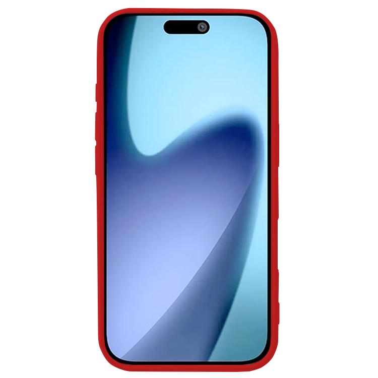 For iPhone 17 Pro Kalebol Solid Color Simple All-inclusive Liquid Silicone Phone Case(Red) - iPhone 17 Pro Cases by Kalebol | Online Shopping UK | buy2fix
