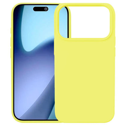 For iPhone 17 Pro Kalebol Solid Color Simple All-inclusive Liquid Silicone Phone Case(Yellow) - iPhone 17 Pro Cases by Kalebol | Online Shopping UK | buy2fix