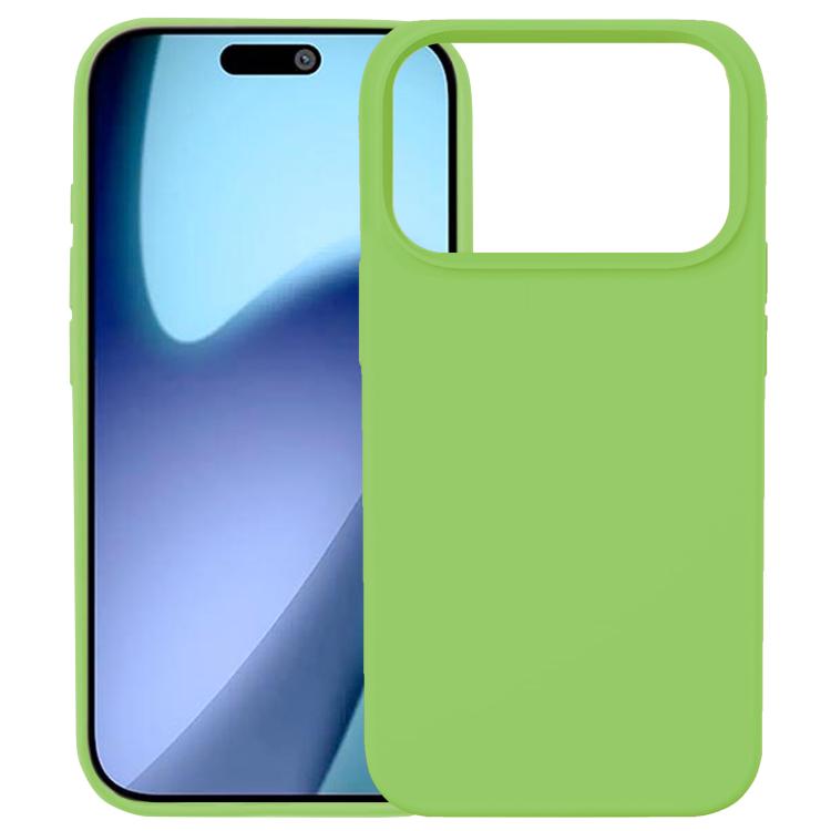For iPhone 17 Pro Kalebol Solid Color Simple All-inclusive Liquid Silicone Phone Case(Green) - iPhone 17 Pro Cases by Kalebol | Online Shopping UK | buy2fix