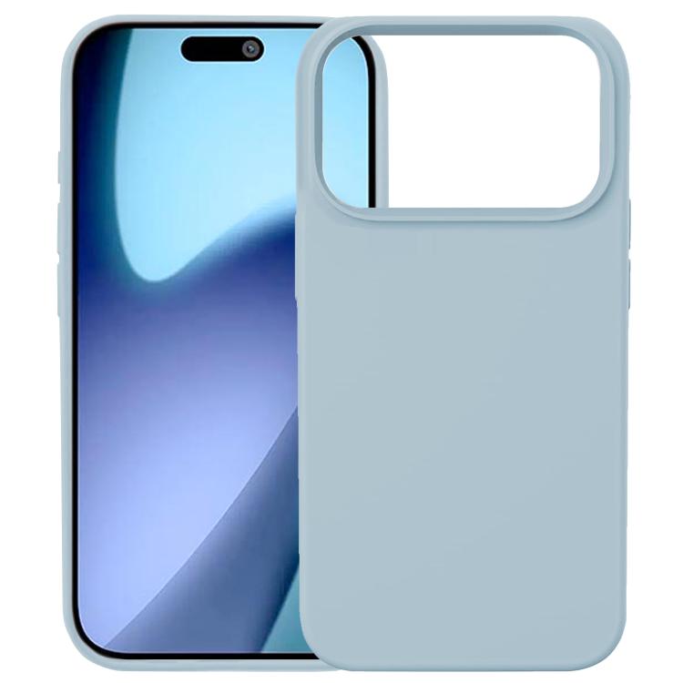 For iPhone 17 Pro Kalebol Solid Color Simple All-inclusive Liquid Silicone Phone Case(Light Blue) - iPhone 17 Pro Cases by Kalebol | Online Shopping UK | buy2fix