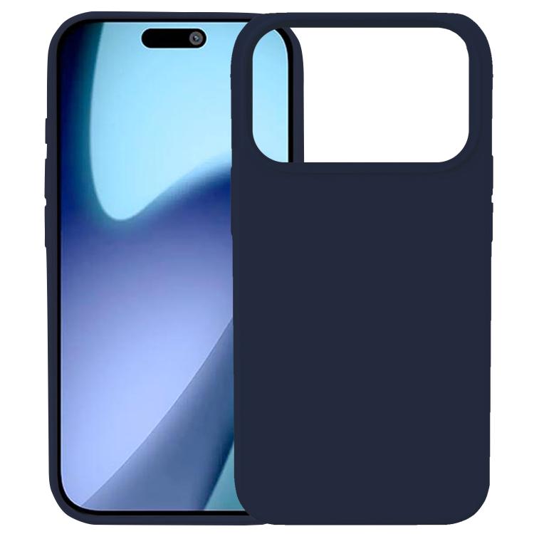 For iPhone 17 Pro Kalebol Solid Color Simple All-inclusive Liquid Silicone Phone Case(Midnight Blue) - iPhone 17 Pro Cases by Kalebol | Online Shopping UK | buy2fix