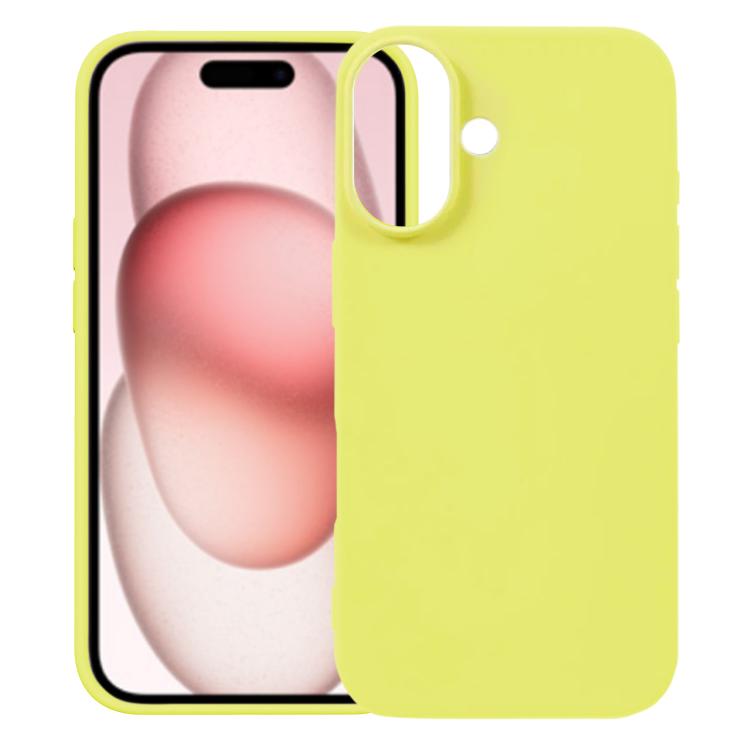 For iPhone 17 Kalebol Solid Color Simple All-inclusive Liquid Silicone Phone Case(Yellow) - iPhone 17 Cases by Kalebol | Online Shopping UK | buy2fix