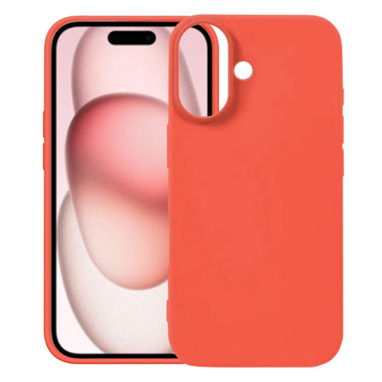 For iPhone 17 Kalebol Solid Color Simple All-inclusive Liquid Silicone Phone Case(Orange)