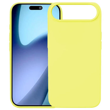 For iPhone 17 Air Kalebol Solid Color Simple All-inclusive Liquid Silicone Phone Case(Yellow) - iPhone 17 Air Cases by Kalebol | Online Shopping UK | buy2fix