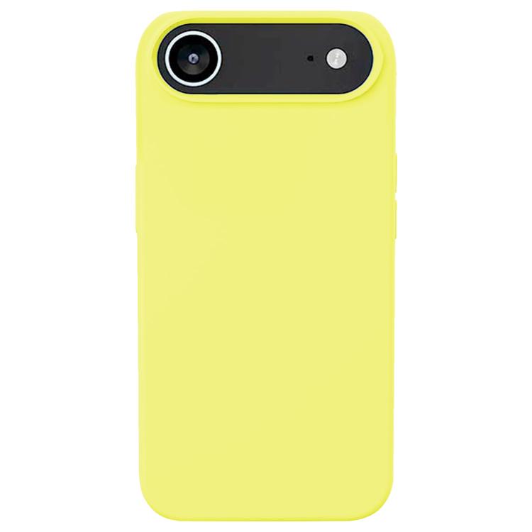 For iPhone 17 Air Kalebol Solid Color Simple All-inclusive Liquid Silicone Phone Case(Yellow) - iPhone 17 Air Cases by Kalebol | Online Shopping UK | buy2fix