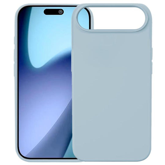 For iPhone Air Kalebol Solid Color Simple All-inclusive Liquid Silicone Phone Case(Light Blue)