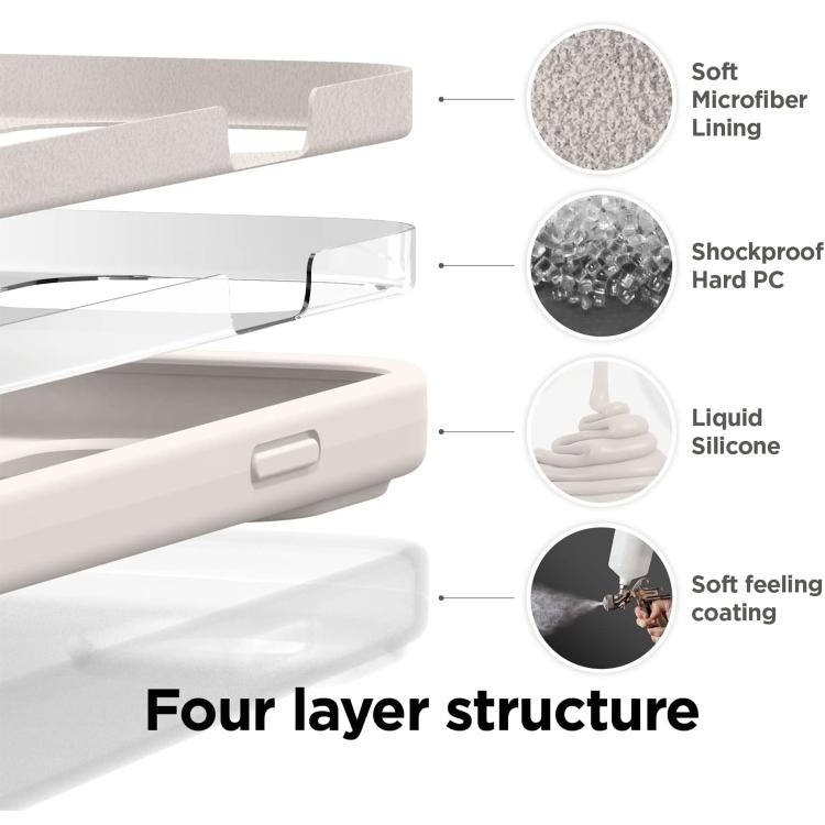 For iPhone 17 Pro Max Kalebol Solid Color Simple All-inclusive Liquid Silicone Phone Case(Starlight) - iPhone 17 Pro Max Cases by Kalebol | Online Shopping UK | buy2fix