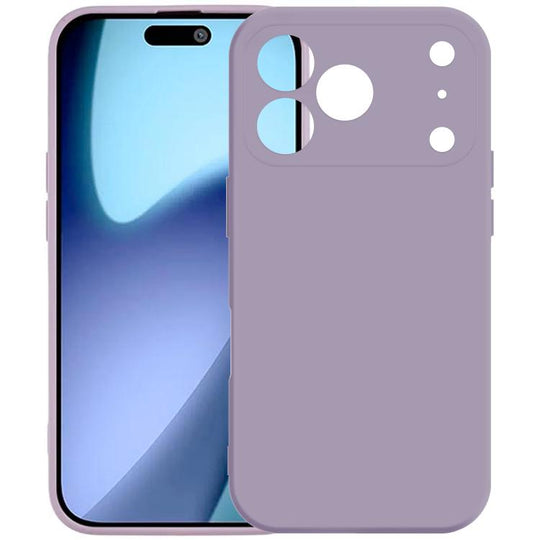 For iPhone 17 Pro Kalebol Precise Cutouts Solid Color TPU Phone Case(Grass Purple)