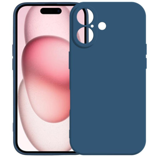 For iPhone 17 Kalebol Precise Cutouts Solid Color TPU Phone Case(Blue)