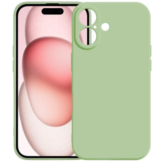 For iPhone 17 Kalebol Precise Cutouts Solid Color TPU Phone Case(Matcha Green)