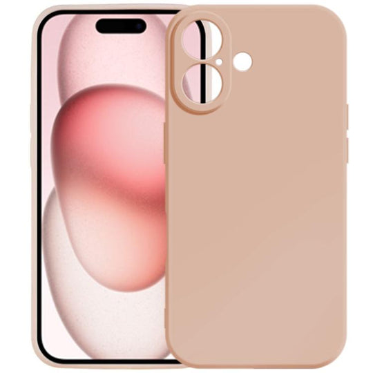 For iPhone 17 Kalebol Precise Cutouts Solid Color TPU Phone Case(Snow Pink)